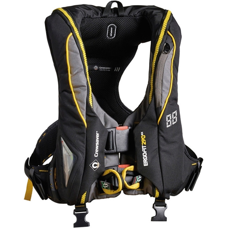 2026 Crewsaver ErgoFit 290N Extreme Lifejacket Hammar Harness Light Hood 9145-BKHP