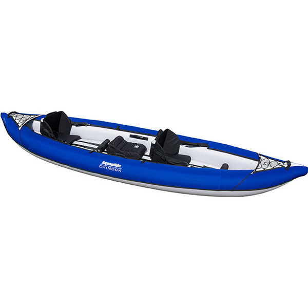 2026 Aquaglide Chinook Tandem Xl Caiaque Inflável Azul & 2 Pás E Bomba