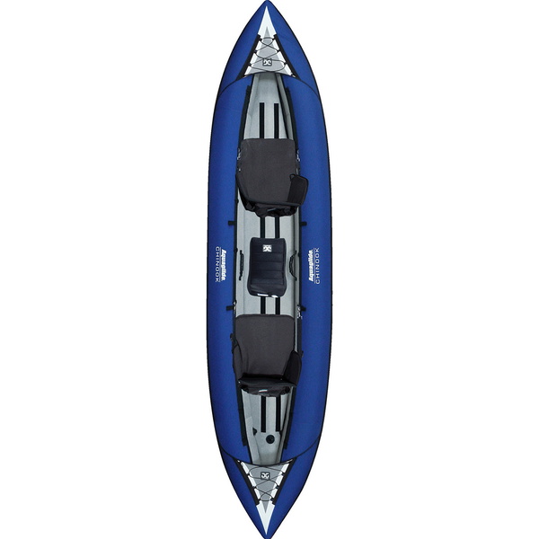 2026 Aquaglide Chinook Tandem Xl Caiaque Inflável Azul & 2 Pás E Bomba