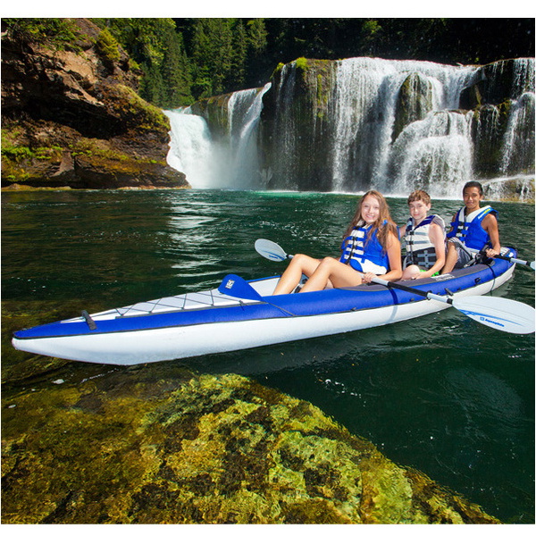 2026 Aquaglide Columbia XP Tandem 3 Man XL Kayak + 2 FREE PADDLES + PUMP AGC3