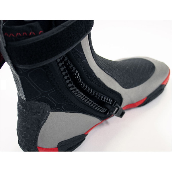 2019 Gul Cz Windward Pro Bota De Neoprene De Dedo Do Pé Redondo De 5mm Zíper Preto / Cinza Bo1279 A8
