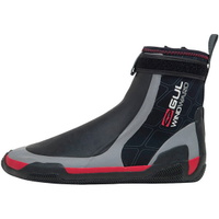 Cz Windward Pro Bota De Neoprene De Dedo Do Pé Redondo De 5mm Zíper Preto / Cinza A8