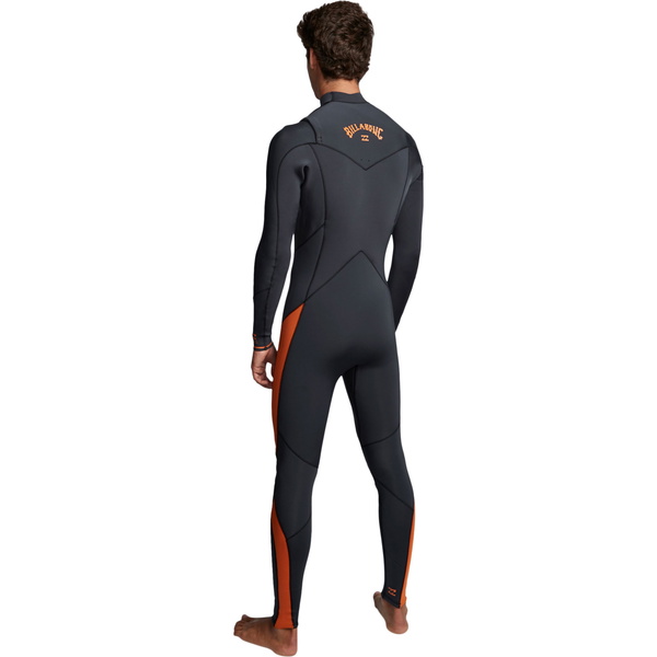 Furnace Masculina Billabong 2020 Absolute 5/4 5/4mm Chest Zip Macacão Areia Preta Q45m09