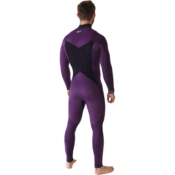 Furnace Masculina Billabong 2020 Absolute 5/4 5/4mm Chest Zip Macacão Areia Preta Q45m09