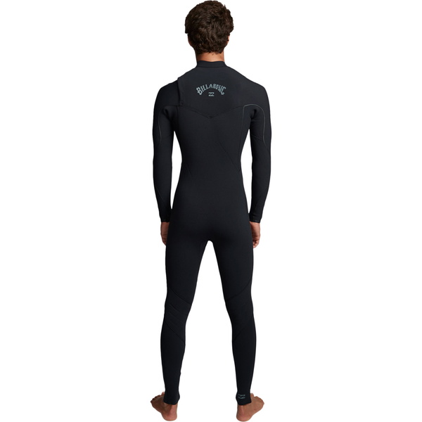 2019 Billabong Furnace Masculino Comp 4/3mm Chest Zip Wetsuit Preto Q44m03
