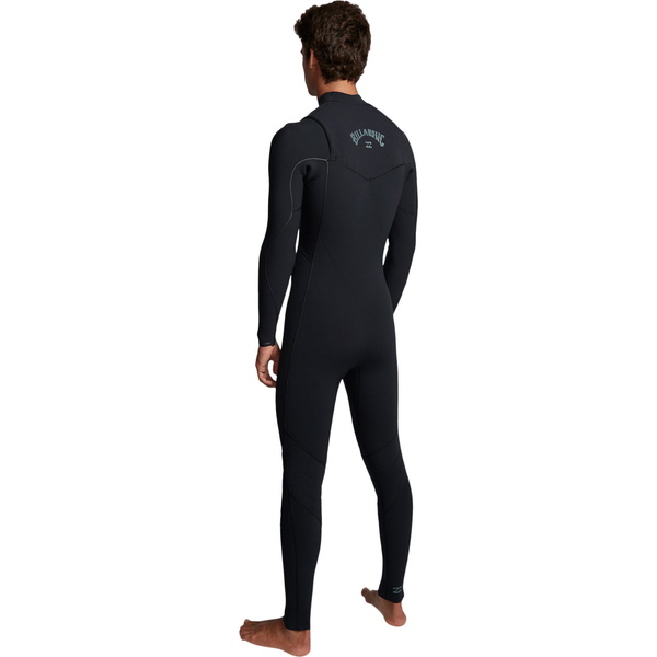 2019 Billabong Furnace Masculino Comp 4/3mm Chest Zip Wetsuit Preto Q44m03
