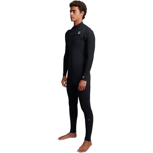 2019 Billabong Furnace Masculino Comp 4/3mm Chest Zip Wetsuit Preto Q44m03