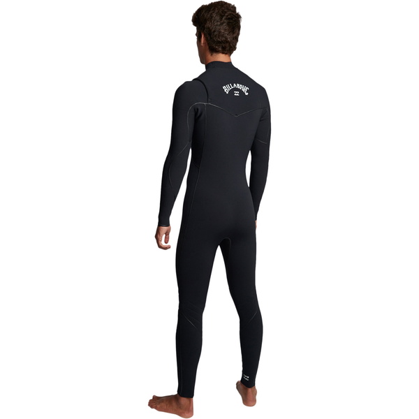 2019 Billabong Furnace Dos Homens Ultra 4/3mm Chest Zip Wetsuit Preto Q44m02