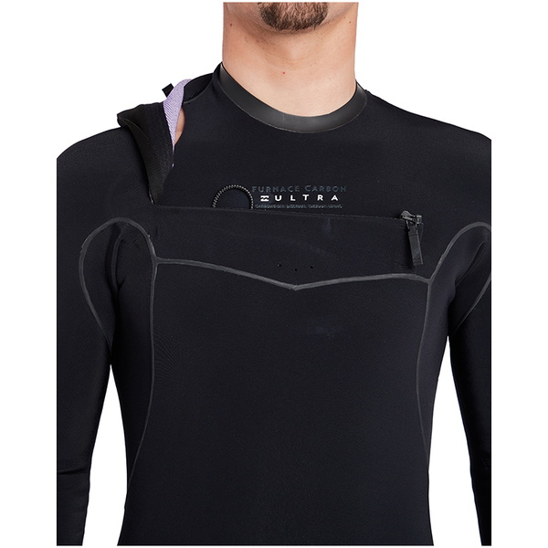 Billabong Furnace Carbono Ultra 4/3mm Chest Zip Wetsuit Preto L44m01
