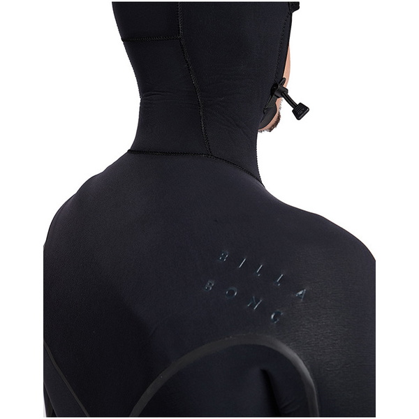 Billabong Furnace Carbono Ultra Hooded 6/5mm Chest Zip Wetsuit Preto L46m01
