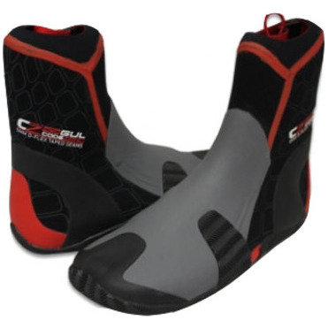 Code Zero Gul Code Zero Dedo Dividido 5mm Neoprene Boot Em Preto / Vermelho Bo1277