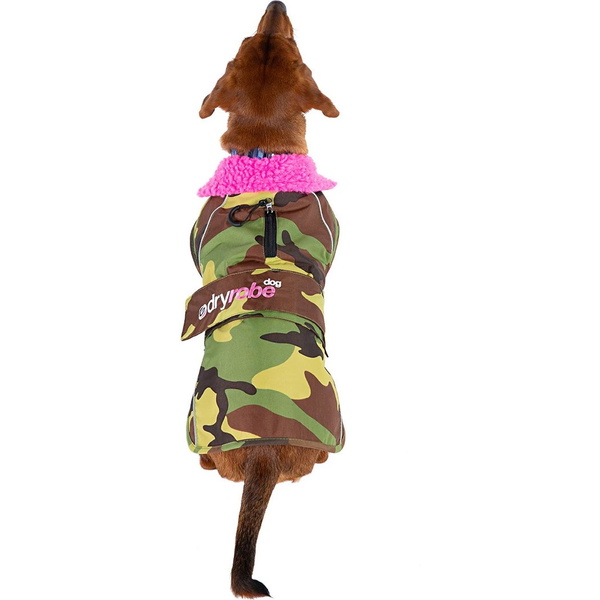 Casaco Para Cães 2026 « Dryrobe » V3DRDC - « Pink » / Camuflagem
