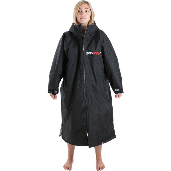 2023 Dryrobe Advance Muda De Manga Comprida Robe DR100L - Black / Cinzento
