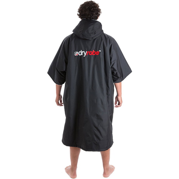 Dryrobe Advance Muda De Manga Curta Robe DR100 - Black / Vermelho