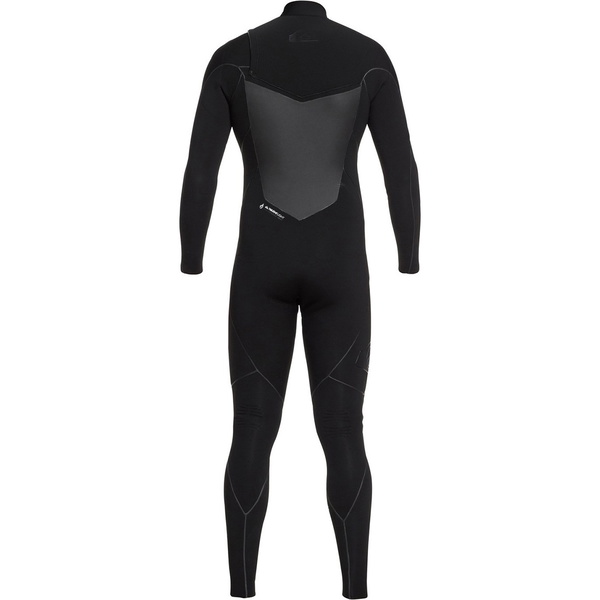 2018 Quiksilver Highline Plus 5/4 / 3mm Peito Zip Wetsuit Preto EQYW103069