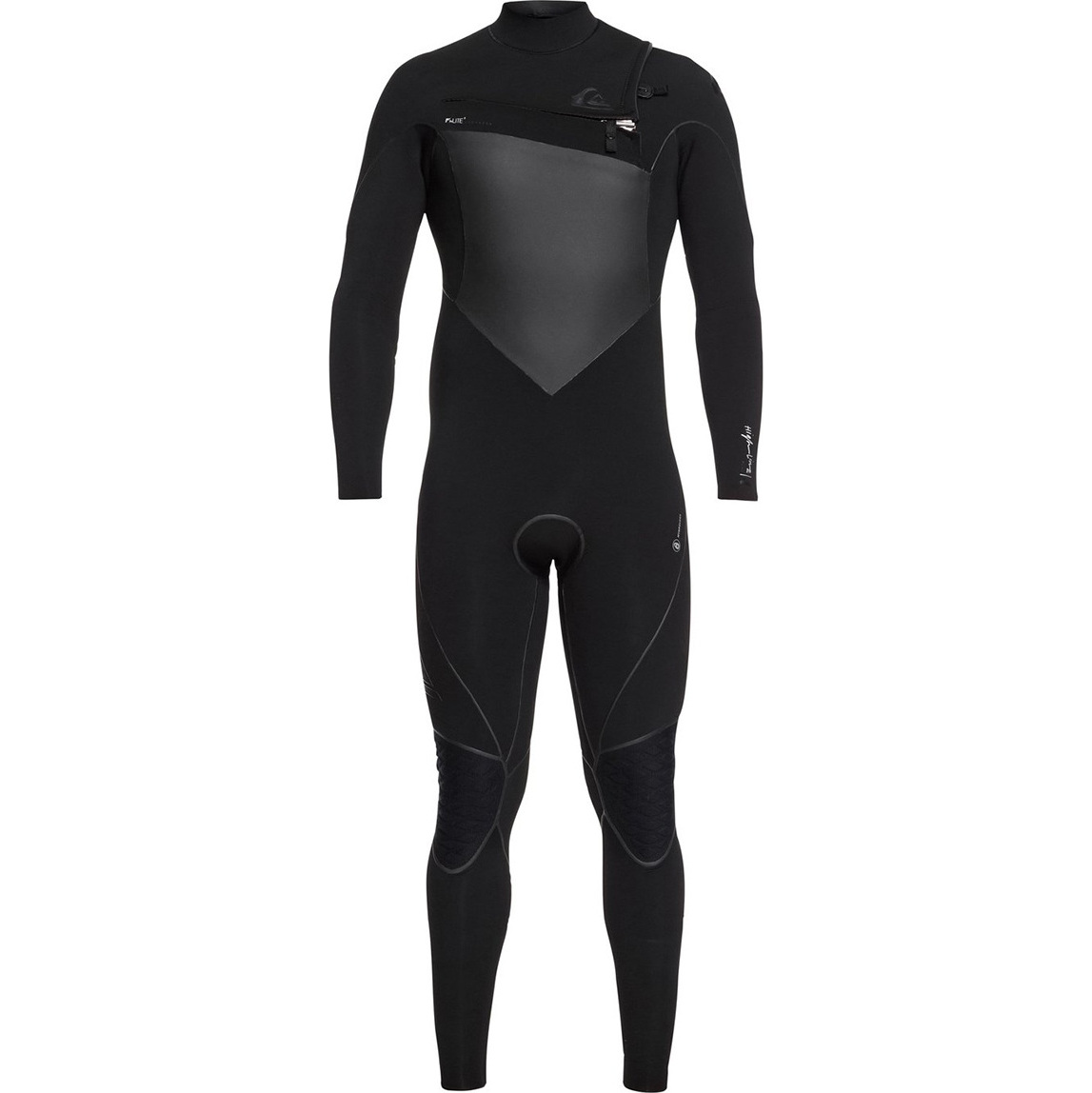 2018 Quiksilver Highline Plus 5/4 / 3mm Peito Zip Wetsuit Preto EQYW103069