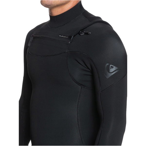 2022 Quiksilver Sessões Diárias 5/4/3mm Chest Zip Wetsuit Eqyw103120 - Preto