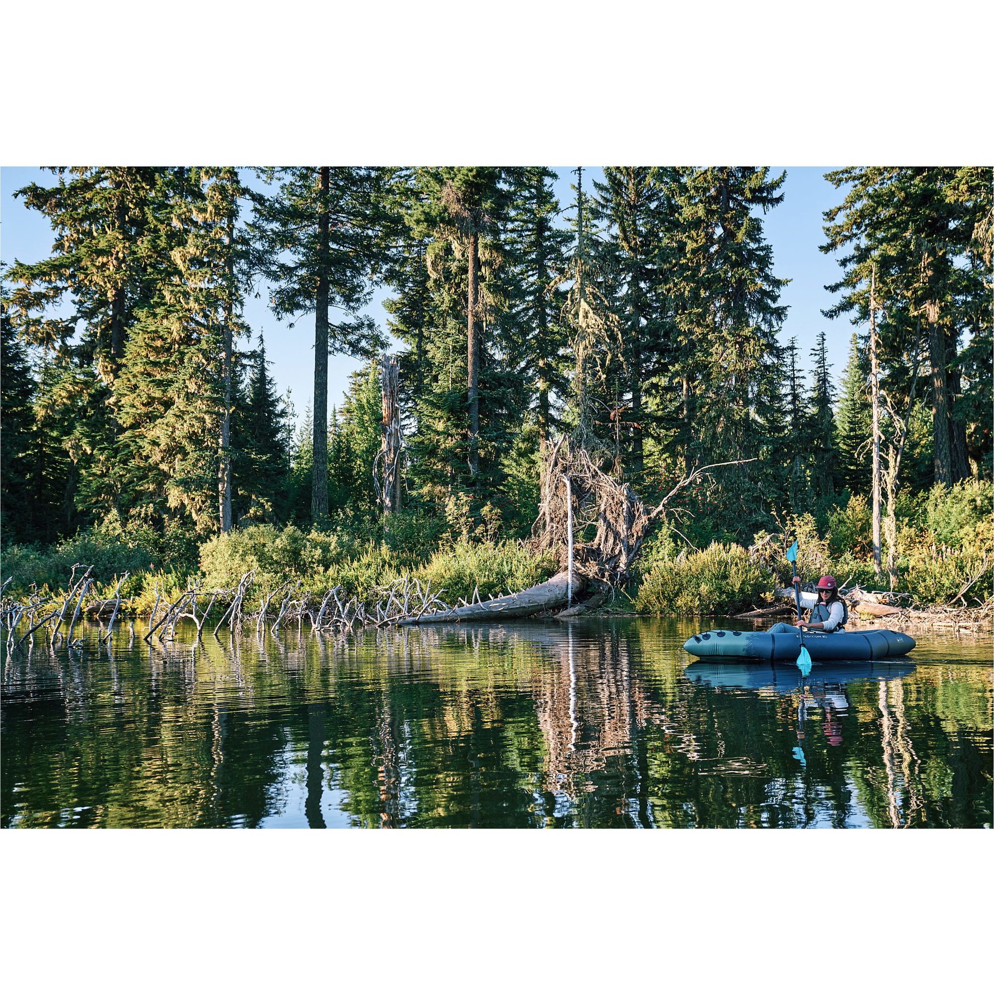 2026 Aquaglide Backwoods Expedition 85 Ultralight 1 Person Kayak AGEXP1 - Navy