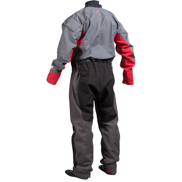 2017 Gul Dartmouth Eclip Zip Drysuit CHARCOAL / RED GM0378