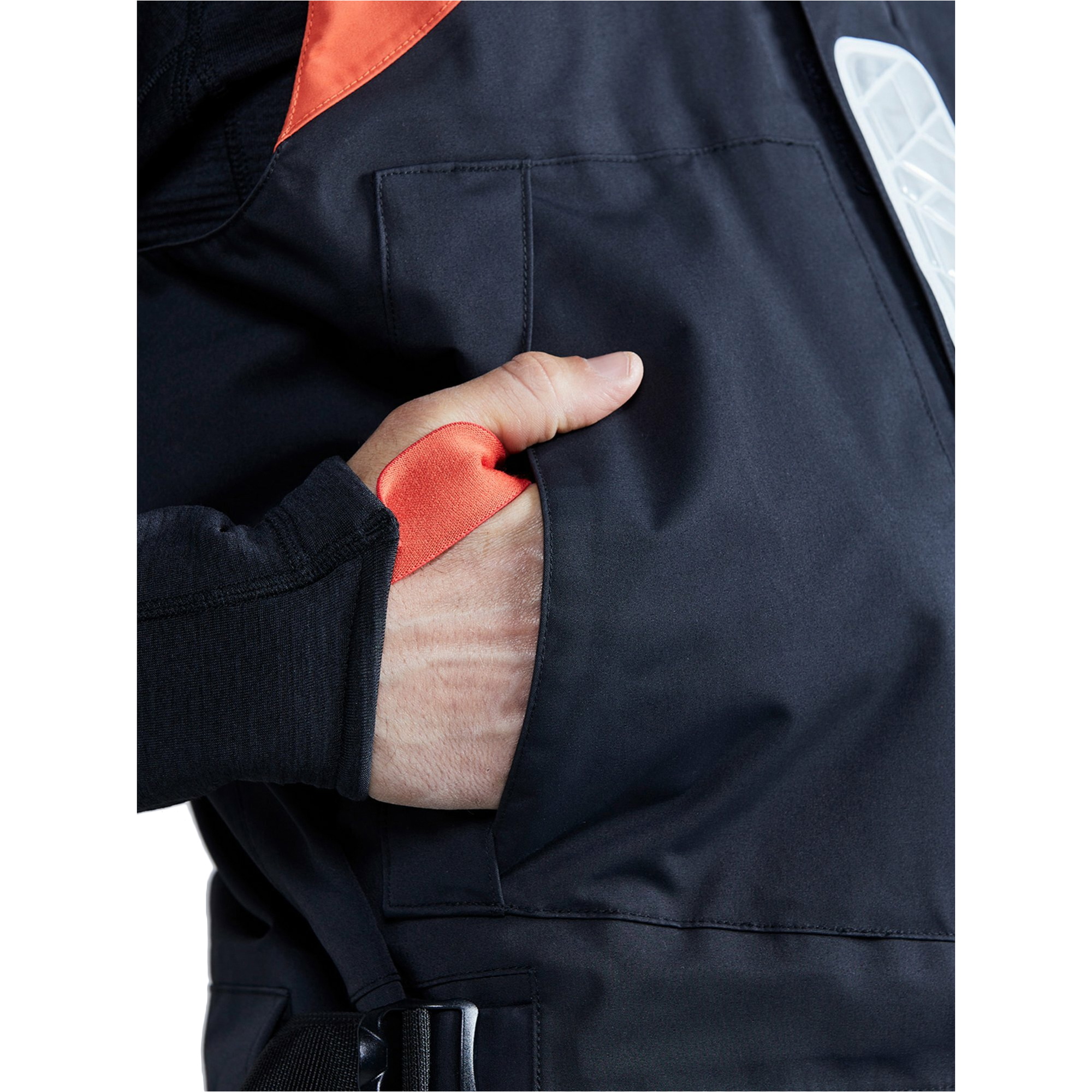 2025 Gill Mens OS1 Ocean Sailing Trousers OS13T - Grafite / Orange
