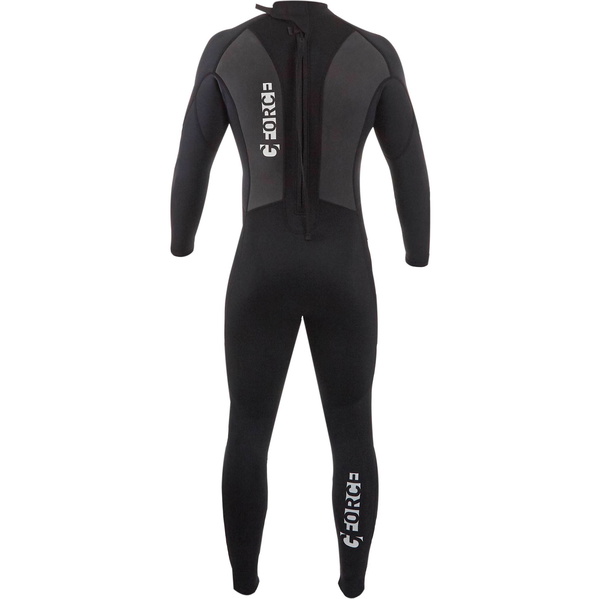 2026 Gul Júnior G-Force 3mm Back Zip Flatlock Fato De Mergulho GF1307-B7 - Black