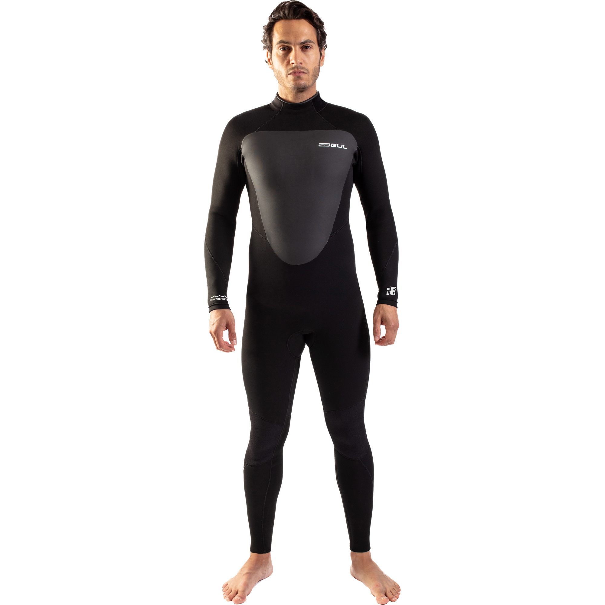 2026 Gul Masculino Response 4/3mm Gbs Back Zip Wetsuit Re1246-c1 - Preto