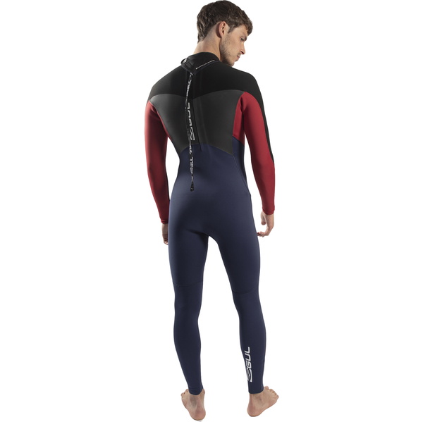 2025 Gul Masculino Response 4/3mm Gbs Roupa De Mergulho Com Back Zip Re1246-c1 - Navy / Vermelho