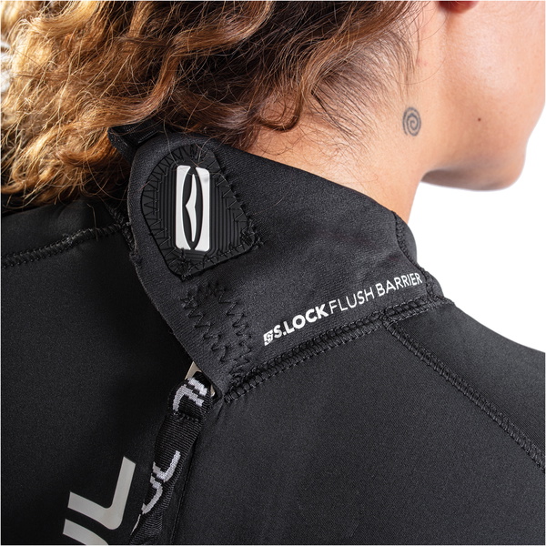 2021 Gul Mulher Response 5/3mm Back Zip Gbs Fato De Neopreno RE1229-B9 - Jet Grey / Black