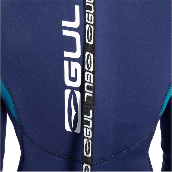 Gul Feminino Response 4/3mm Gbs Back Zip Wetsuit Re1248-c1 - Azul / Paisley