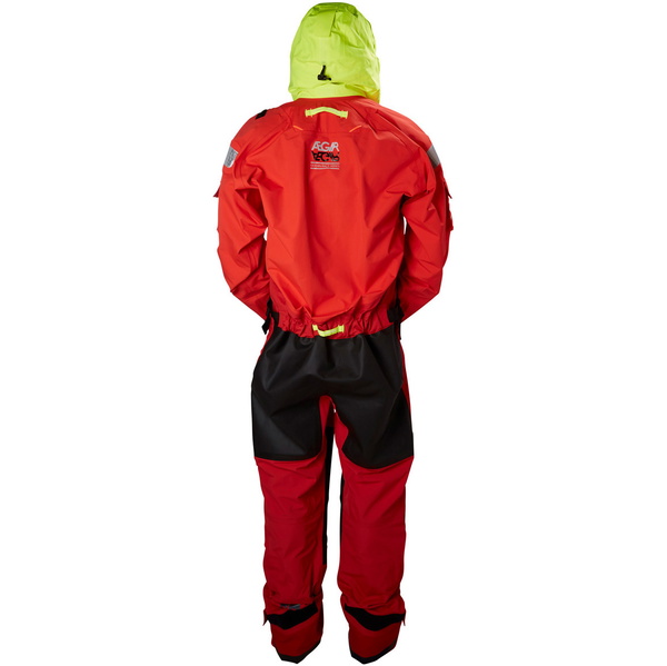 2019 Helly Hansen Aegir Ocean Survival Drysuit Alert Red 31706