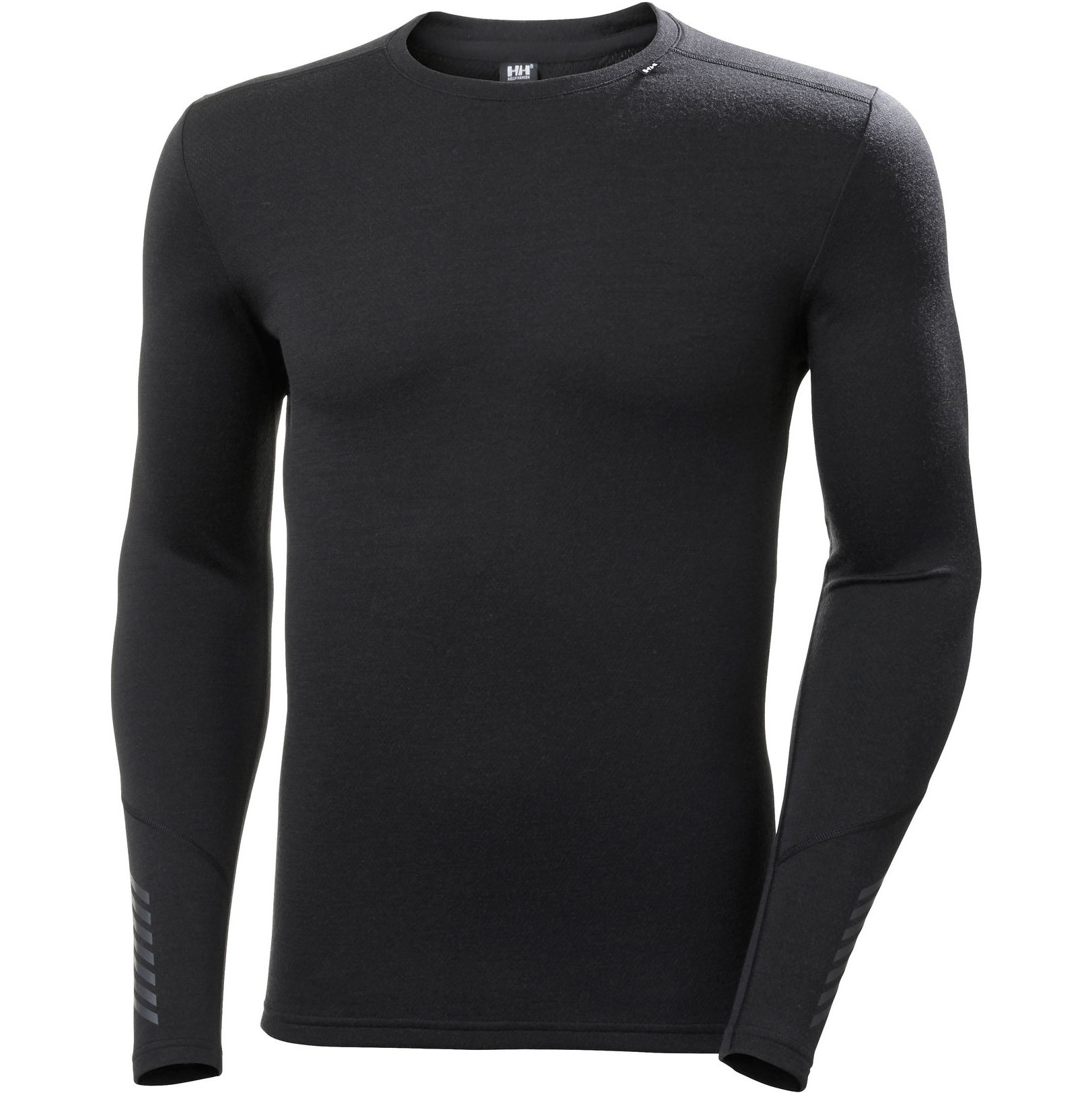 2021 Helly Hansen Masculino Lifa Merino Peso Médio Crew Top 49364 - Preto
