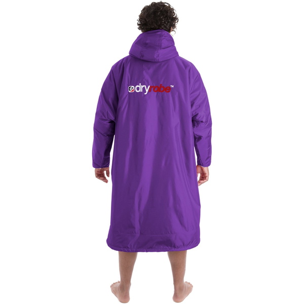 2023 Dryrobe Advance Muda De Manga Comprida Robe DR100L - Roxo / Grey
