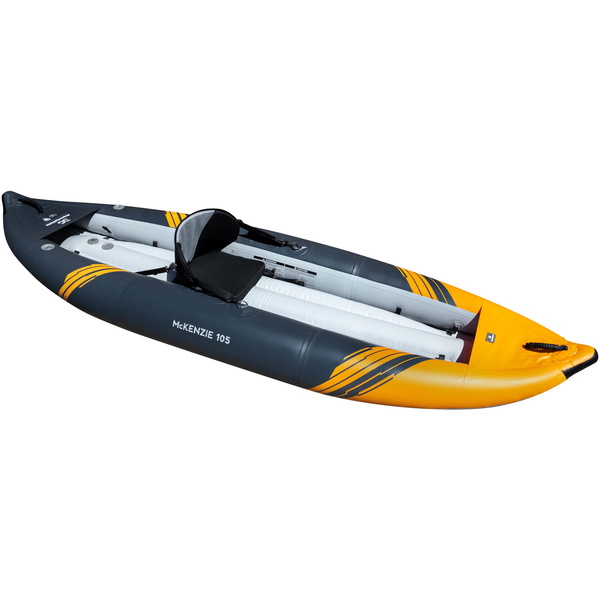2025 Aquaglide McKenzie 105 1 Pessoa Caiaque Branco Para Água AMWW1 - Navy / Laranja