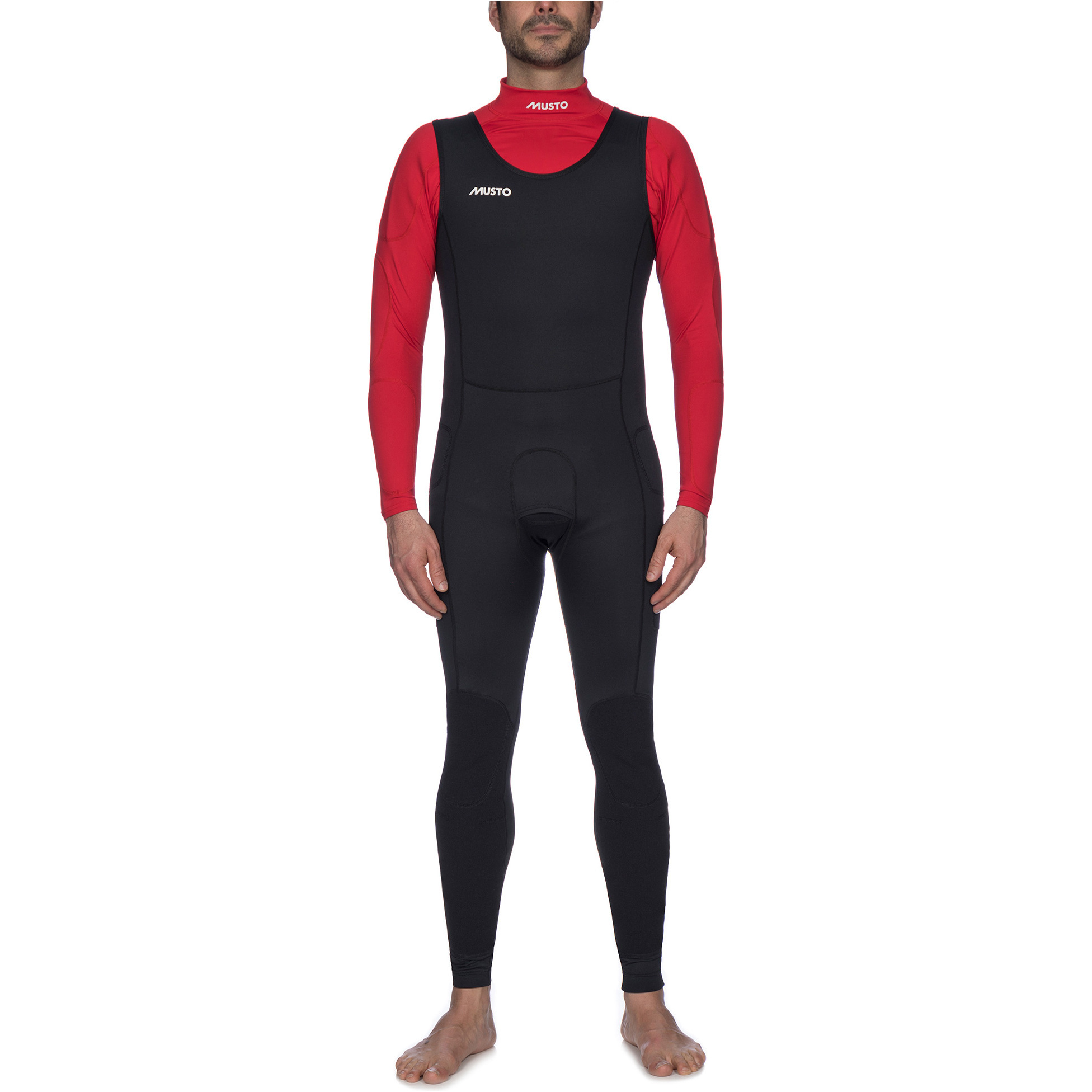 2022 Musto Men's Foiling Protetor Solar Impacto Long John Preto Smtr035