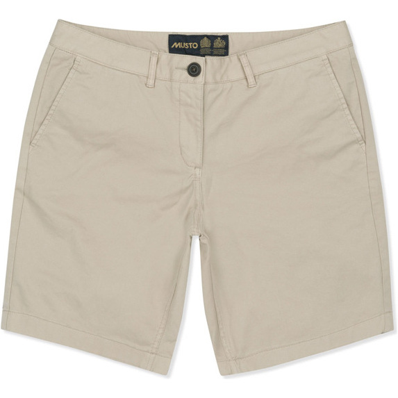 2019 Musto Mulheres Chino Shorts Luz Pedra Lwst008