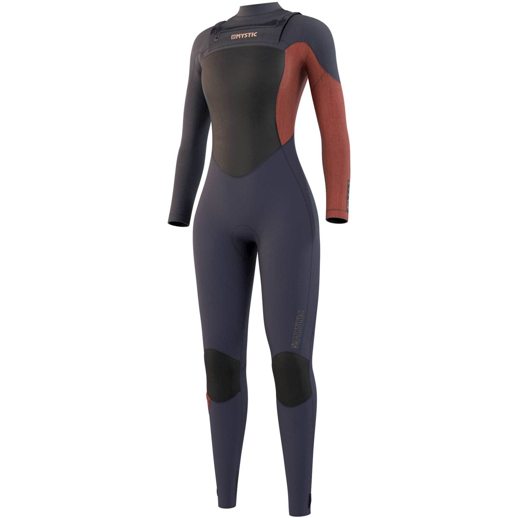 2021 Diva Feminina Mystic Diva 5/3mm Chest Zip Macacão 210075 - Azul Noite