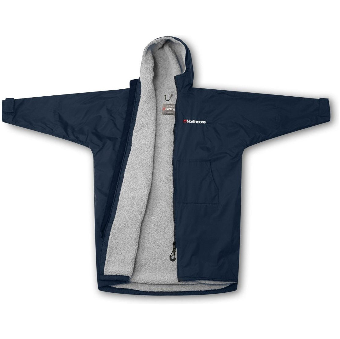 2026 Northcore Beach Basha Sport Muda De Manga Comprida Robe Noco24n - Azul