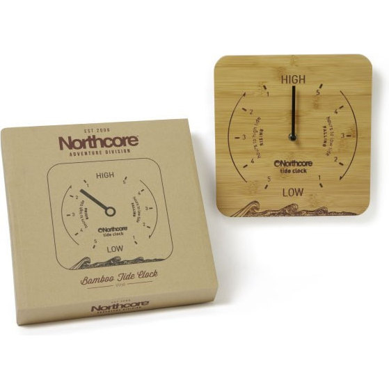 2026 Northcore Relógio De Maré De Bambu Northcore Montado Na Parede