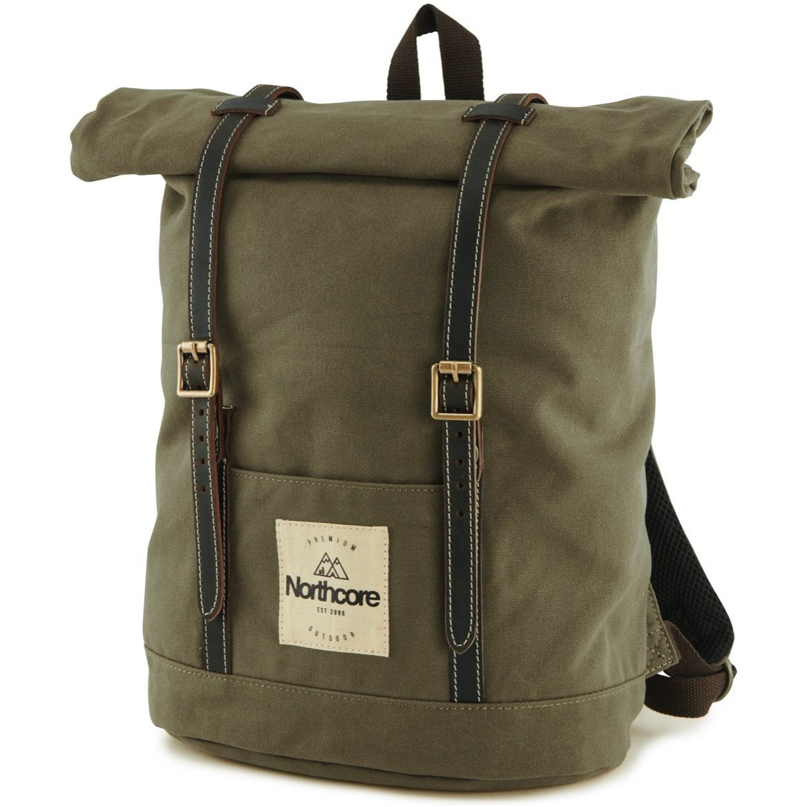 2026 Northcore Mochila De Lona Encerada NOCO118 - Olive Green