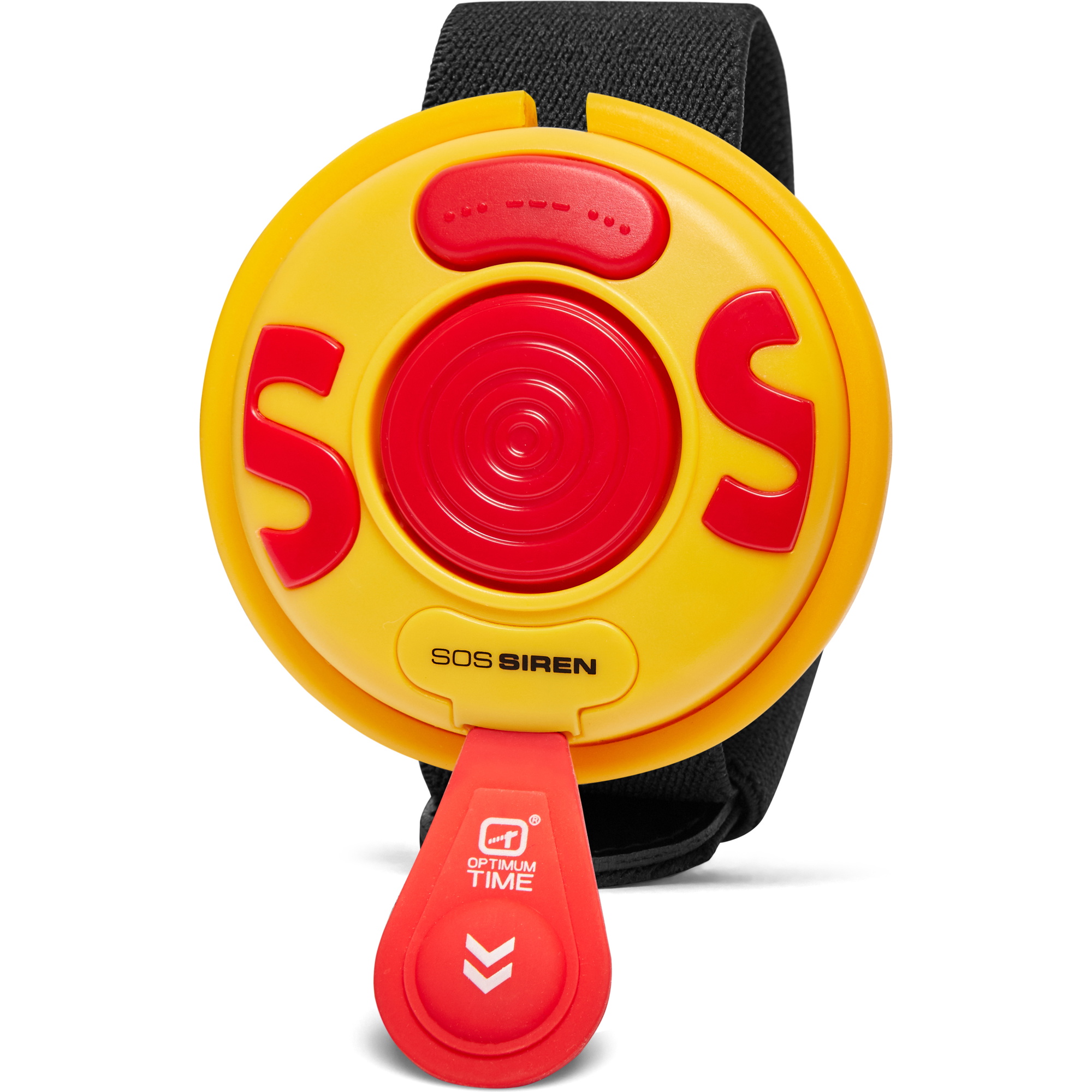 2026 Optimum Time Sirene De Segurança Sos Otsos - Amarelo / Vermelho