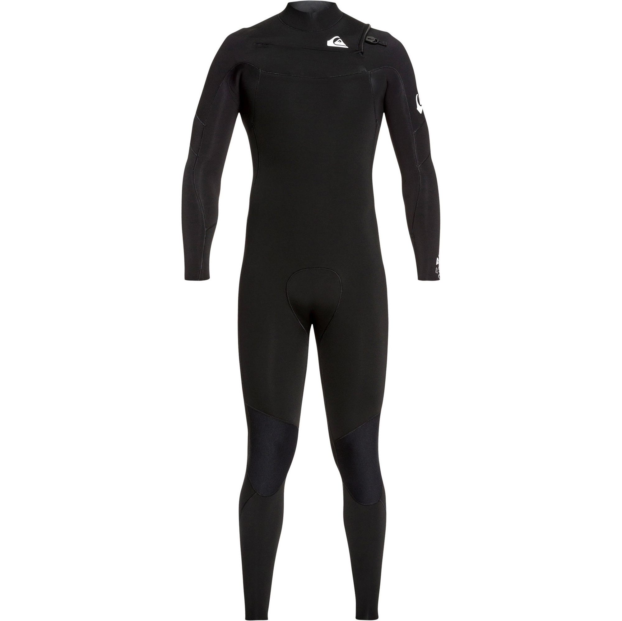 2021 Quiksilver Homens Syncro 3/2mm Chest Zip Wetsuit Preto / Branco Eqyw10308