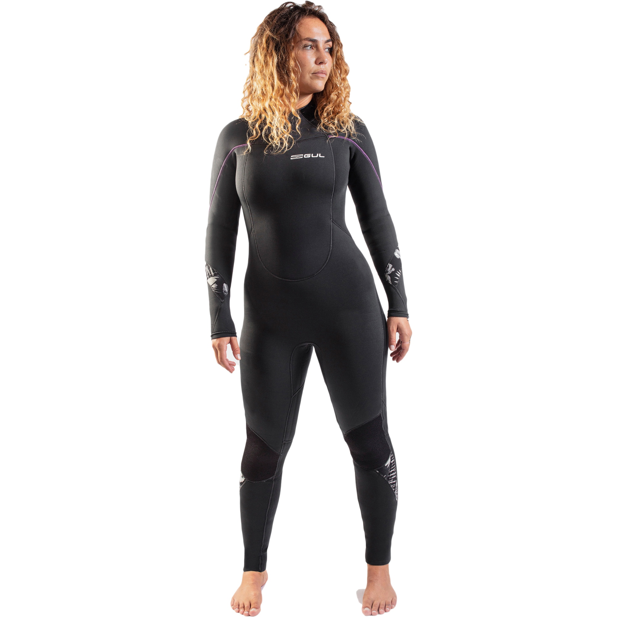 2021 Gul Mulher Response 5/3mm Back Zip Gbs Fato De Neopreno RE1229-B9 - Jet Grey / Black