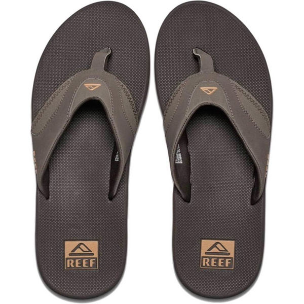 2026 Reef Homem Fanning Chinelos De Piscina - Brown / Borracha