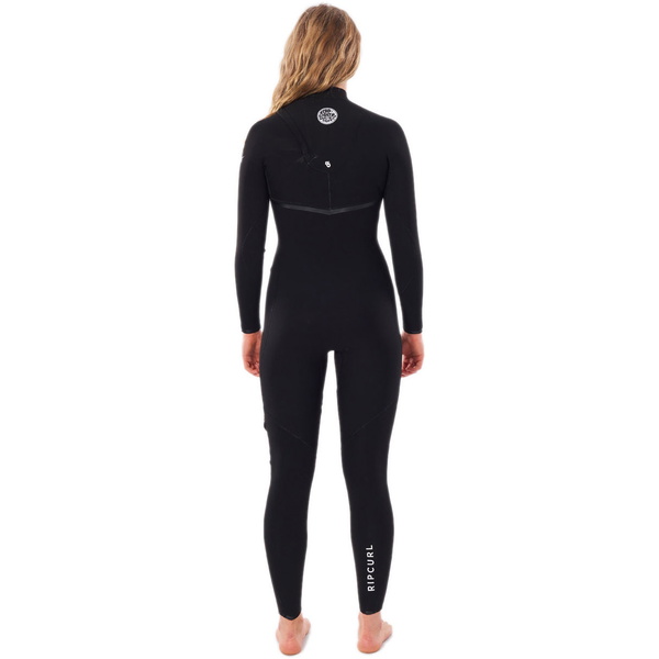 Rip Curl Feminino E-bomb 4/3 4/3mm Zip Free Wetsuit Wsmyig - Preto