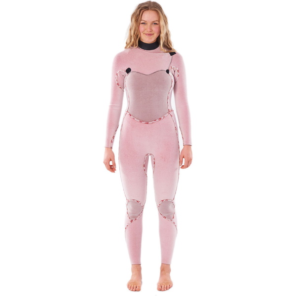 Rip Curl Feminino Flashbomb 4/3mm Chest Zip Wetsuit Wstyfg - Preto