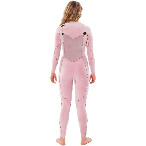 Rip Curl Feminino Flashbomb 4/3mm Chest Zip Wetsuit Wstyfg - Preto