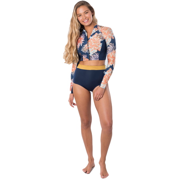 2021 Rip Curl Feminino Searchers De Cintura Alta 1mm Calções De Neoprene Wsh9cw - Navy