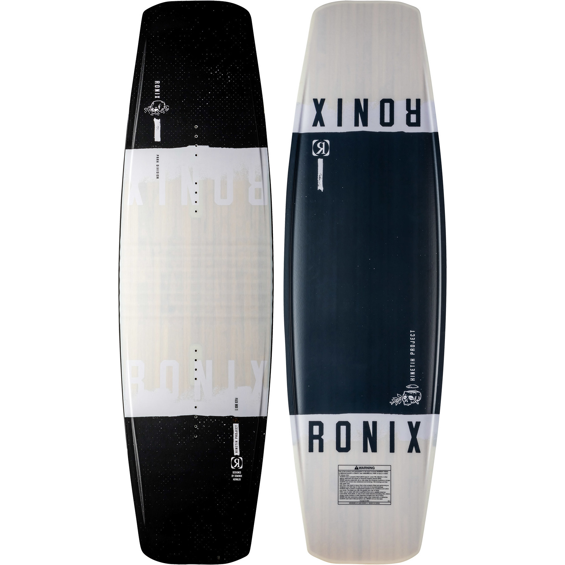 2022 Ronix Kinetik Project Flexbox 1 Cabo Wakeboard - Branco / Preto
