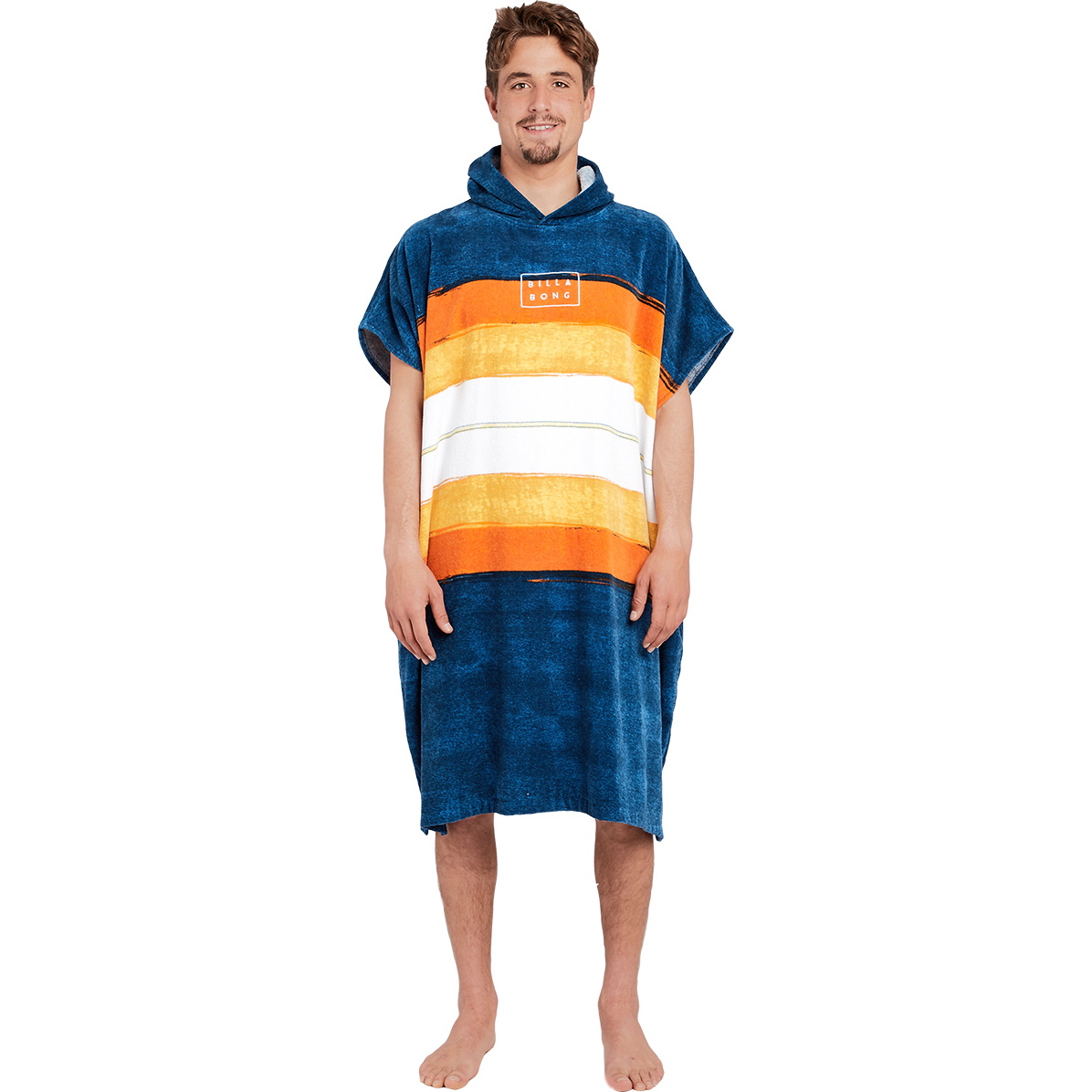 2019 Billabong Moletom Com Capuz Toalha Poncho / Mudança Robe Manga Curta Ardósia H4br01
