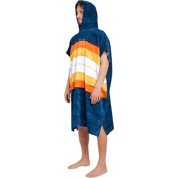 2019 Billabong Moletom Com Capuz Toalha Poncho / Mudança Robe Manga Curta Ardósia H4br01